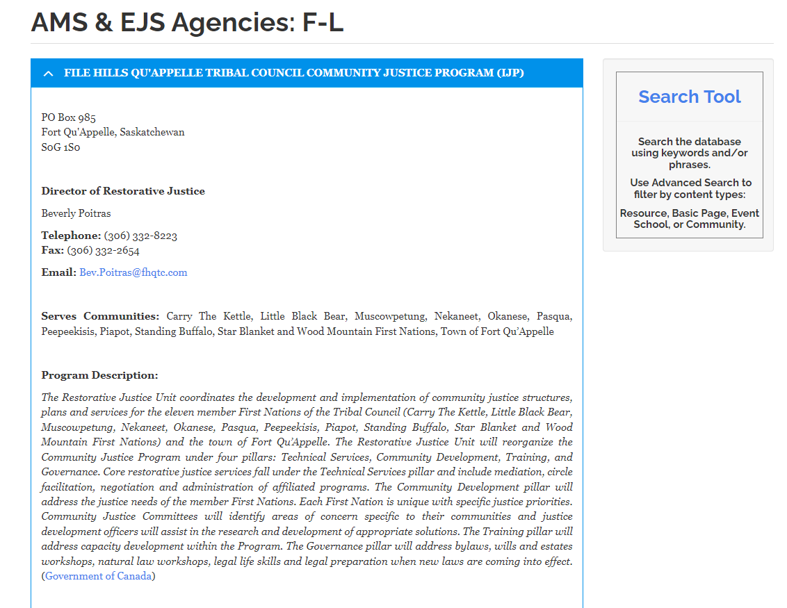 AMS AND EJS Agencies: F to L