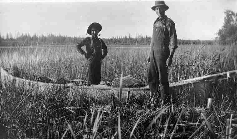 Photograph of Adolphus Ross and William Bird. 1910-1929. S-B513, Christina Bateman Fonds. Saskatchewan Archives Board. Our Legacy. 